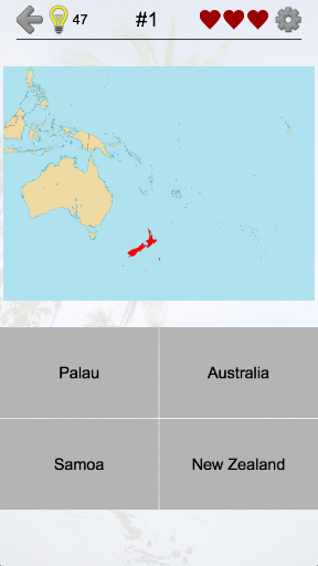 Australian States and Oceania ekran görüntüsü