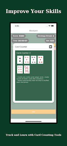 Blackjack Strategy Training ekran görüntüsü