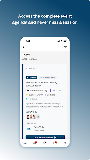 Exporttag EventApp ekran görüntüsü