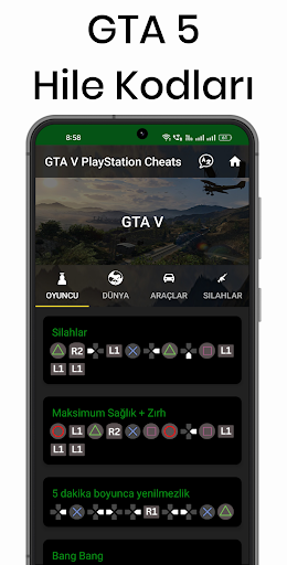 GTA Hile Kodları ekran görüntüsü