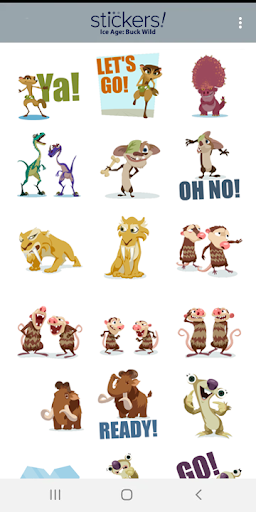 Ice Age Stickers ekran görüntüsü