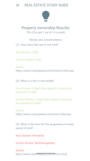 Real Estate Exam Study Guide ekran görüntüsü