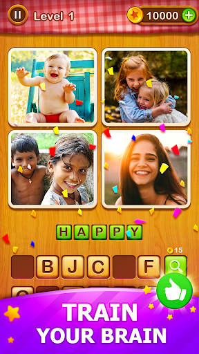 4 Pics Guess Word -Puzzle Game ekran görüntüsü