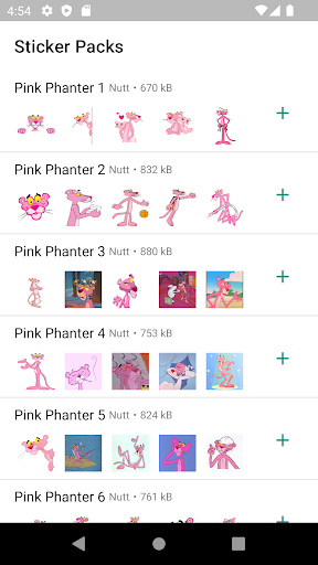 Pink Phanter Stickers ekran görüntüsü