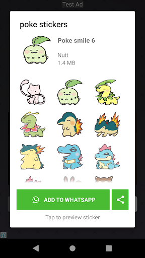Poke Stickers ekran görüntüsü
