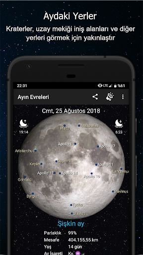 Ayın evreleri Pro ekran görüntüsü