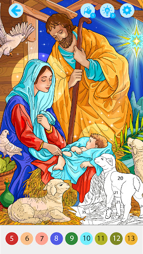 Bible Color by number ekran görüntüsü
