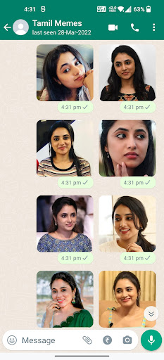 Priyanka Mohan Stickers ekran görüntüsü