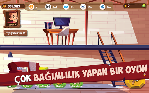 Bitcoin Mining Idle Tycoon ekran görüntüsü