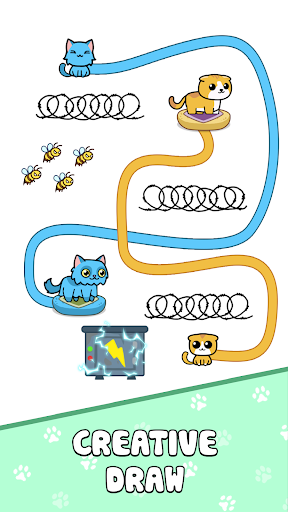Cat Rush: Draw Puzzle Game ekran görüntüsü