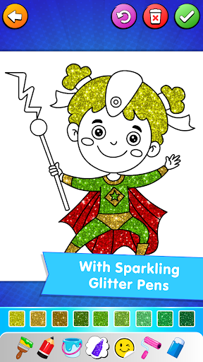 Super Hero Games Coloring ekran görüntüsü