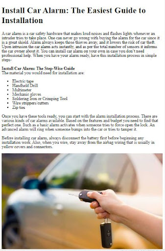 How to Install a Car Alarm ekran görüntüsü