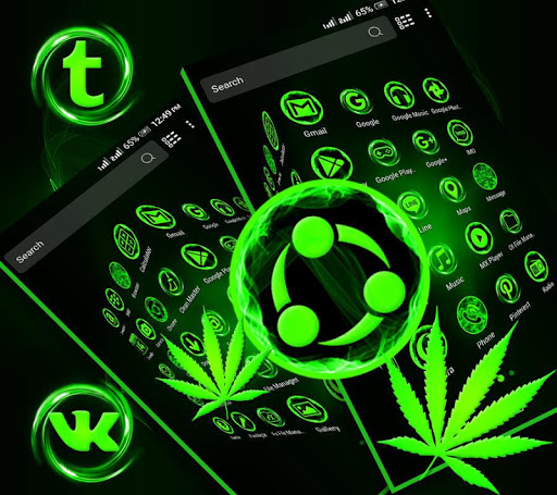 Green Leaf Launcher Theme ekran görüntüsü