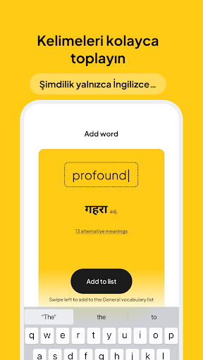 Woor. English vocabulary ekran görüntüsü