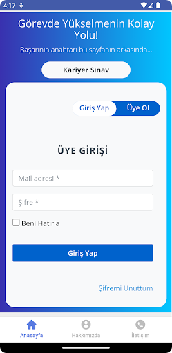 Kariyer Sınav ekran görüntüsü