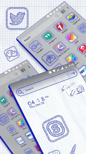 Sketch Launcher Theme ekran görüntüsü