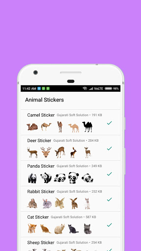Animals Stickers ekran görüntüsü