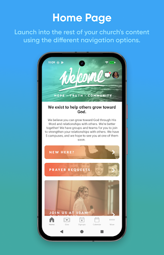 Church Center App ekran görüntüsü