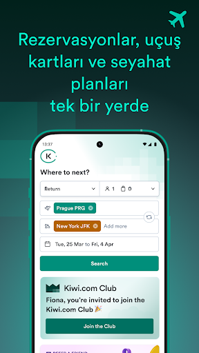 Kiwi.com: Ucuz Uçak Bileti ekran görüntüsü