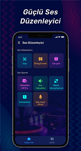 Müzik Editörü, Ses Editörü ekran görüntüsü