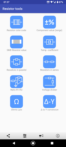 Resistor tools ekran görüntüsü
