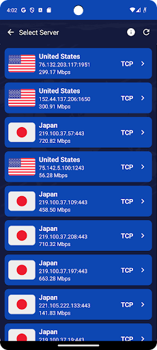 Speed VPN ekran görüntüsü