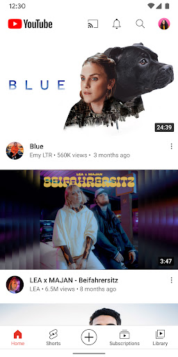 YouTube ekran görüntüsü
