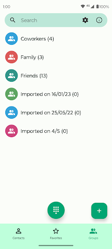 Fossify Contacts ekran görüntüsü