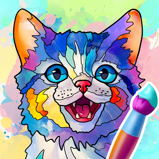 Watercolor Animals Coloring