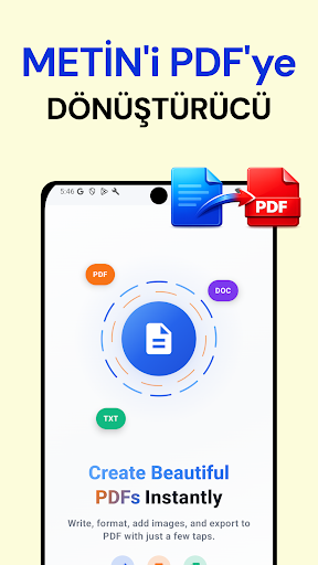 Metin PDF Dönüştürücü ekran görüntüsü