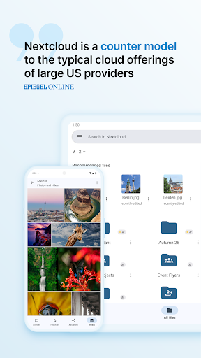 Nextcloud ekran görüntüsü