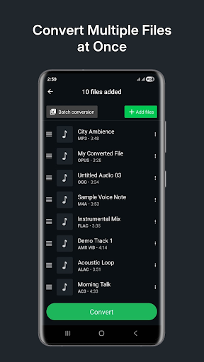Audio Converter (MP3 AAC OPUS) ekran görüntüsü