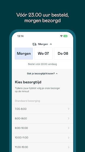 Crisp - online supermarkt ekran görüntüsü