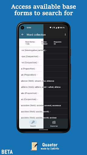 Quaetor - Latin App ekran görüntüsü