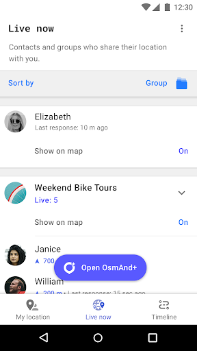 OsmAnd Online GPS Tracker ekran görüntüsü
