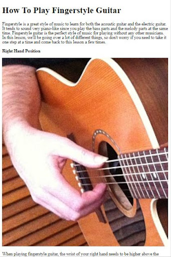 How to Play Fingerstyle Guitar ekran görüntüsü