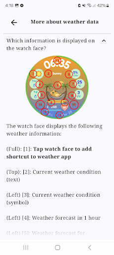 Weather Watch Face: Cat Sunny! ekran görüntüsü