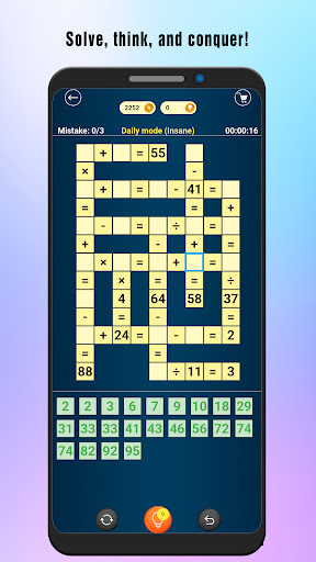 Math puzzles: Math Crossword ekran görüntüsü