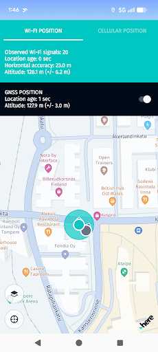 HERE Radio Mapper ekran görüntüsü