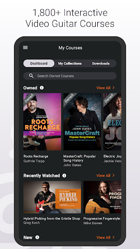 TrueFire Guitar Lessons ekran görüntüsü