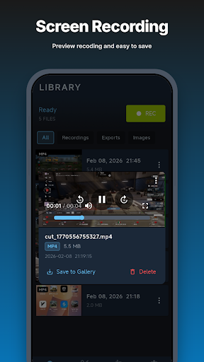 VRecorder | Cut | Compress ekran görüntüsü