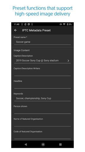 Sony | Transfer & Tagging ekran görüntüsü
