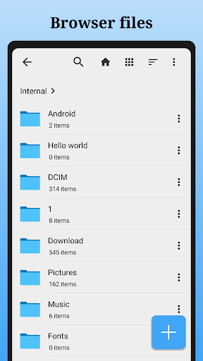 Mo File Manager - Explorer ekran görüntüsü