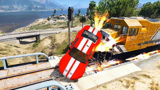 Big Ramp Jump - Super Car Race ekran görüntüsü