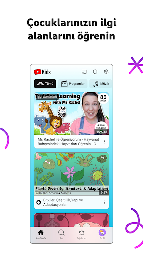 YouTube Kids ekran görüntüsü