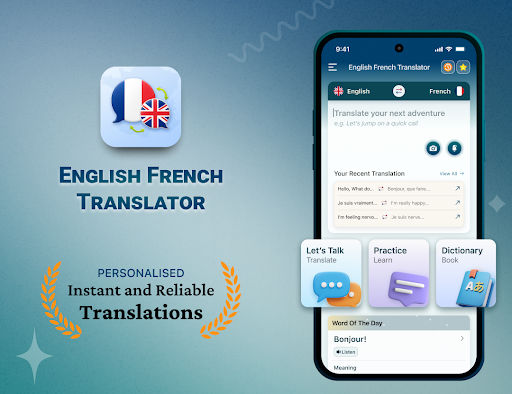 English French Translator ekran görüntüsü