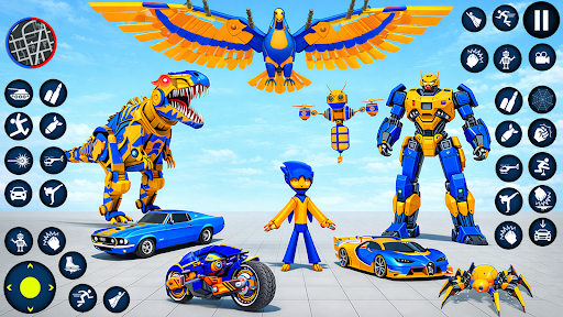 Robot Game Transformation Game ekran görüntüsü