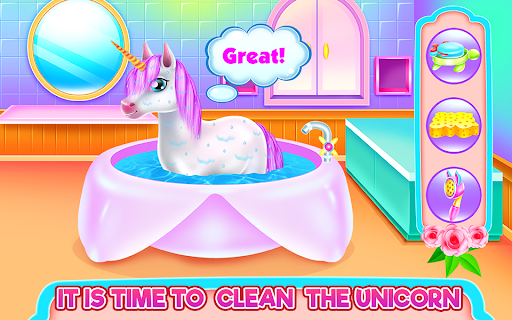 Cute Unicorn Caring & Dressup ekran görüntüsü