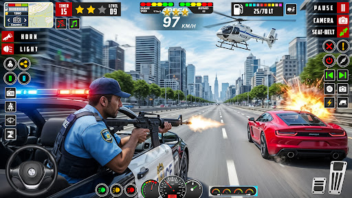 Police Chase Simulator game ekran görüntüsü