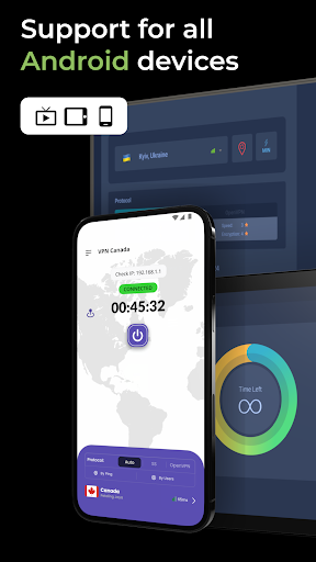 VPN Canada - get Canadian IP ekran görüntüsü